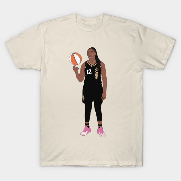 Chelsea Gray Las Vegas Basketball Aces T-Shirt by Hevding